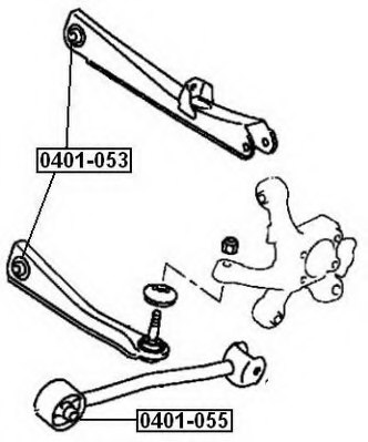 ASVA 0401-053 Control Arm-/Trailing Arm Bush
